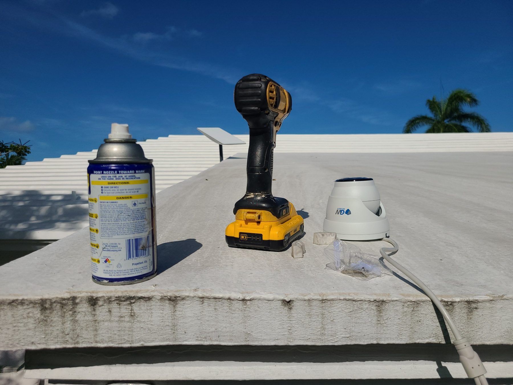 Prep on the roof